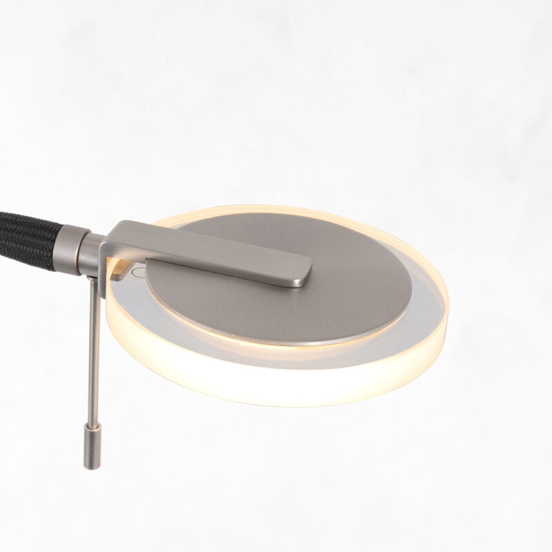 Vloerlamp Turound 2988ST staal met leesarm - Afbeelding 6
