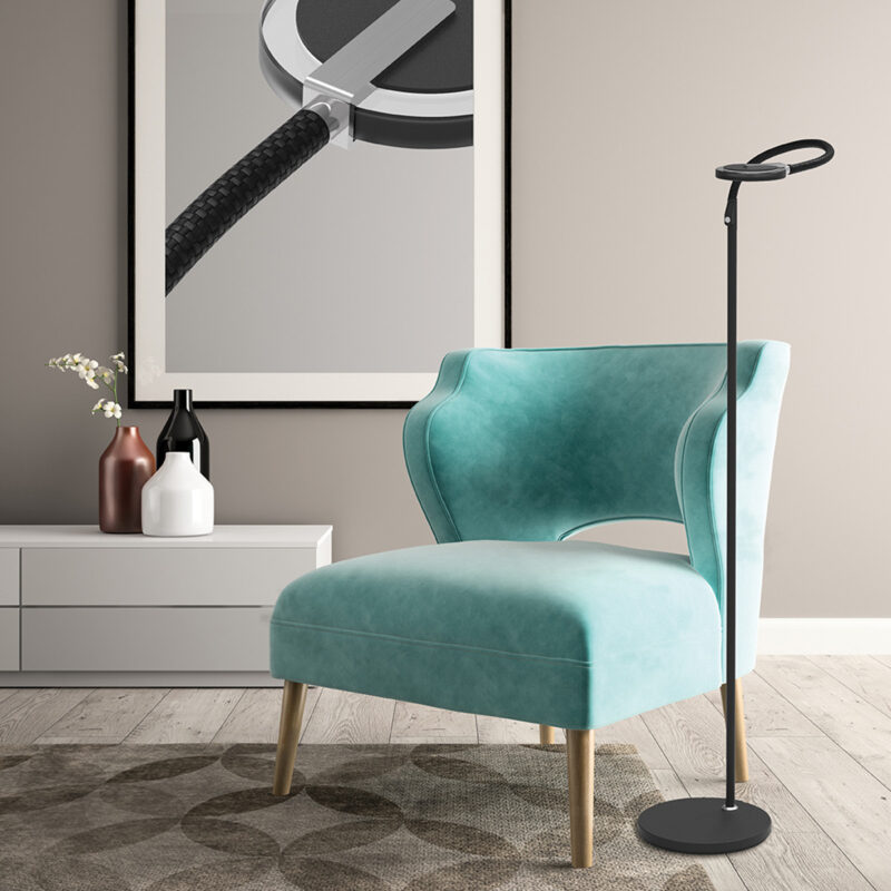 Vloerlamp Turound 2991ZW Zwart - Afbeelding 3