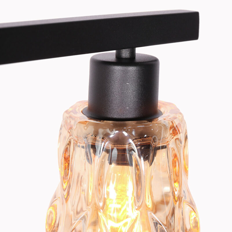 Vloerlamp Vidrio 3838ZW amber geel glas - Afbeelding 4