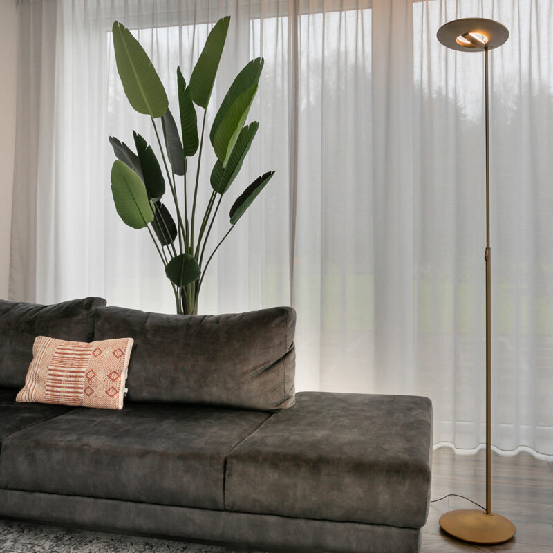 Vloerlamp Zenith 1477BR Brons lichtkleur instelbaar - Afbeelding 4