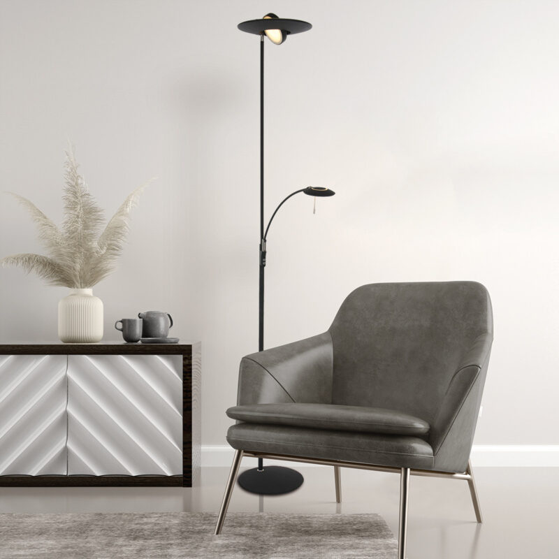 Vloerlamp Zenith 7860ZW Zwart Lichtkleur instelbaar - Afbeelding 4