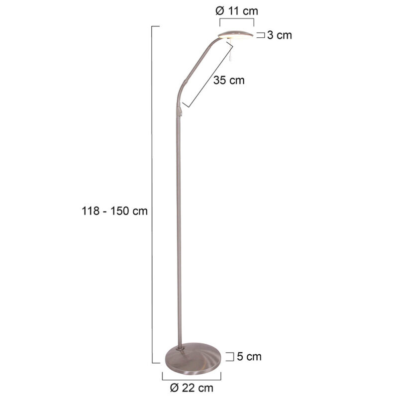 Vloerlamp Zenith 7910ST lichtkleur instelbaar - Afbeelding 7
