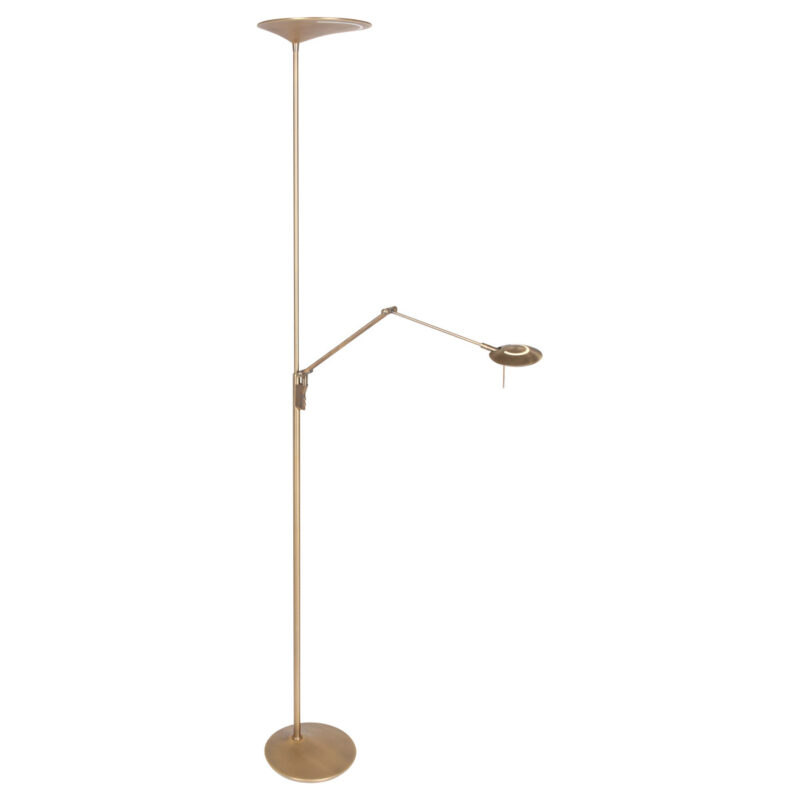 Vloerlamp Zodiac 2107BR Brons Knik arm Dimbaar - Afbeelding 2