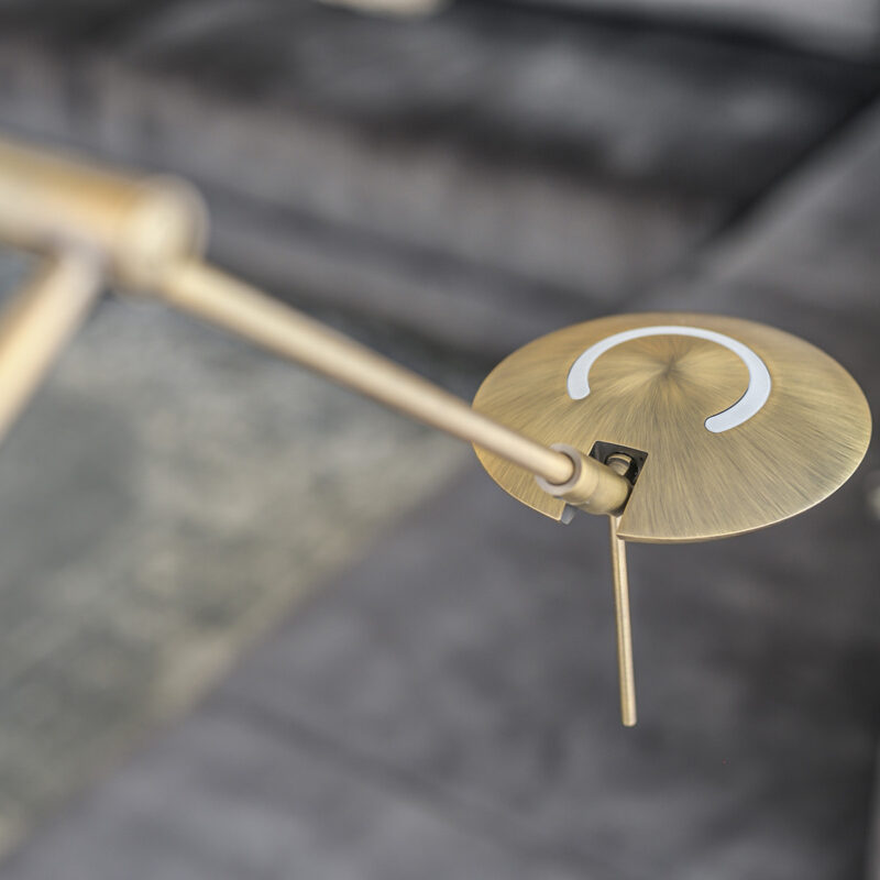 Vloerlamp Zodiac 2107BR Brons Knik arm Dimbaar - Afbeelding 4