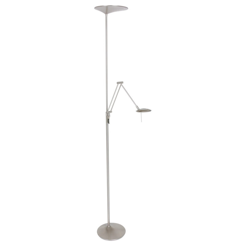 Vloerlamp Zodiac 2107ST Staal Knikarm Dimbaar - Afbeelding 2