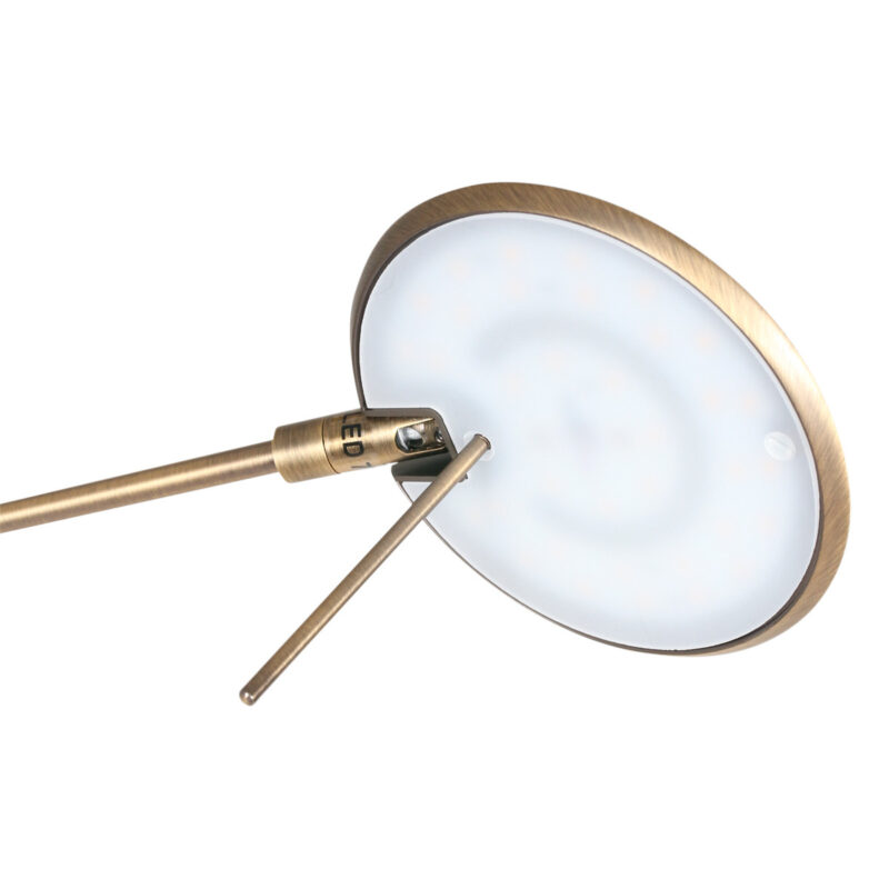 Vloerlamp Zodiac 2108BR Brons, met draaibare en knikbare arm - Afbeelding 13