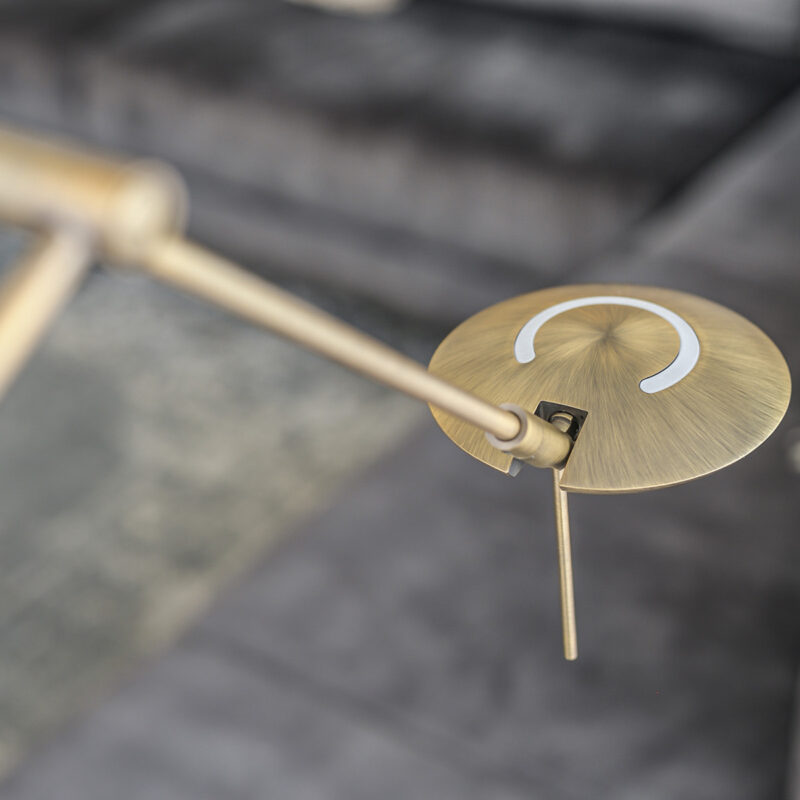 Vloerlamp Zodiac 2108BR Brons, met draaibare en knikbare arm - Afbeelding 19