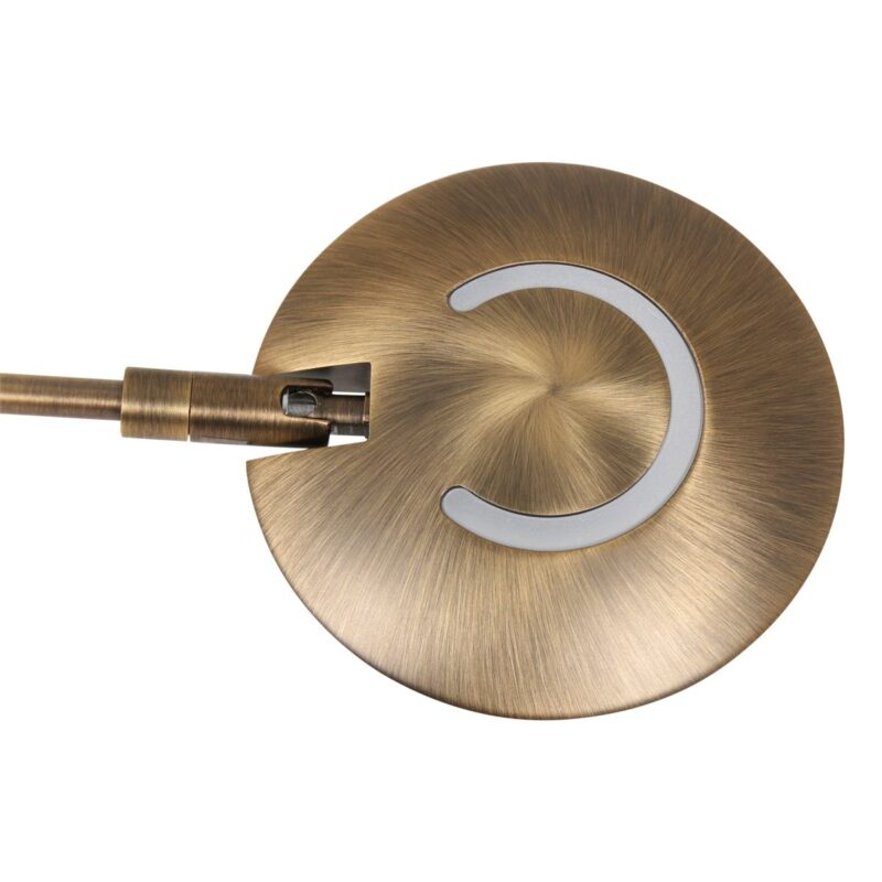 Vloerlamp Zodiac 2108BR Brons, met draaibare en knikbare arm - Afbeelding 6