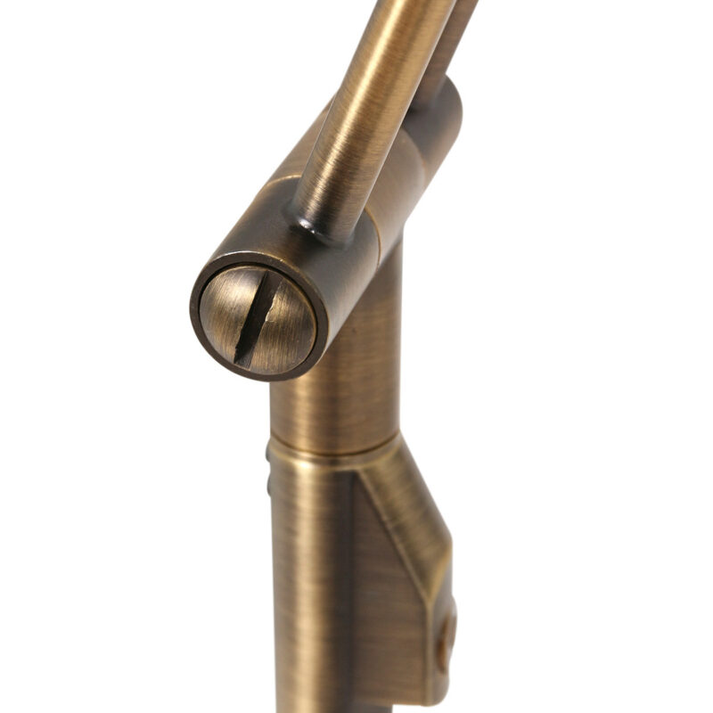 Vloerlamp Zodiac 2108BR Brons, met draaibare en knikbare arm - Afbeelding 7