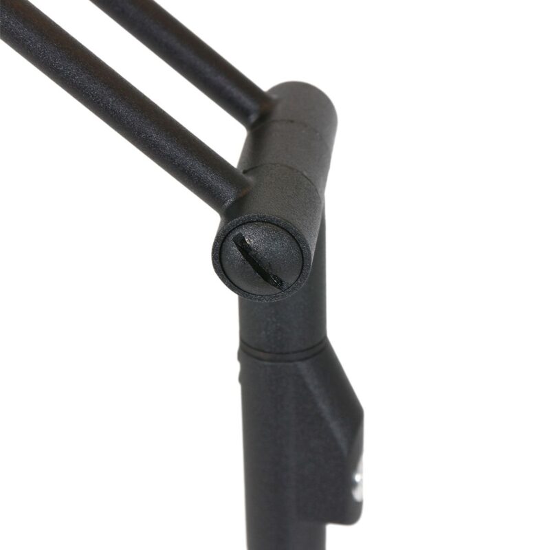 Vloerlamp Zodiac 2108ZW Zwart, met draaibare en knikbare arm - Afbeelding 11