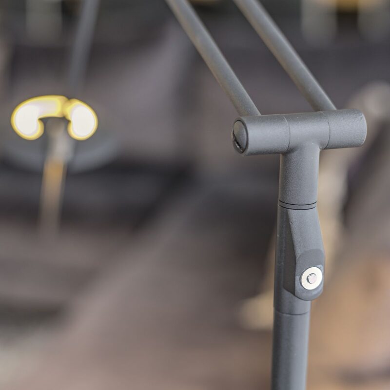 Vloerlamp Zodiac 2108ZW Zwart, met draaibare en knikbare arm - Afbeelding 12