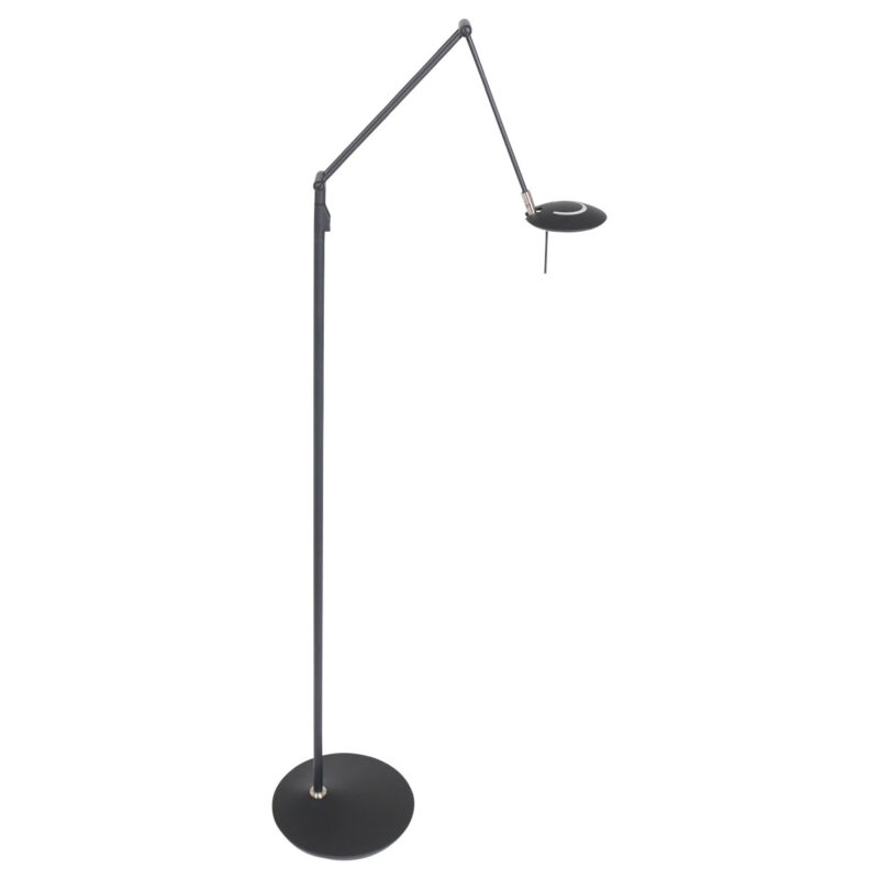 Vloerlamp Zodiac 2108ZW Zwart, met draaibare en knikbare arm - Afbeelding 14
