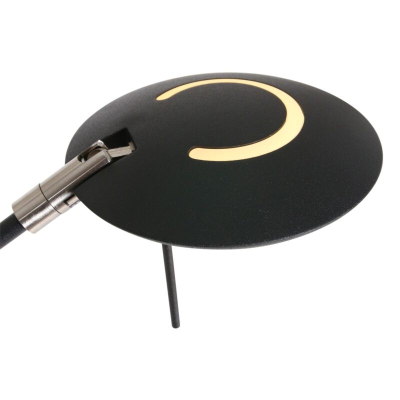 Vloerlamp Zodiac 2108ZW Zwart, met draaibare en knikbare arm - Afbeelding 16