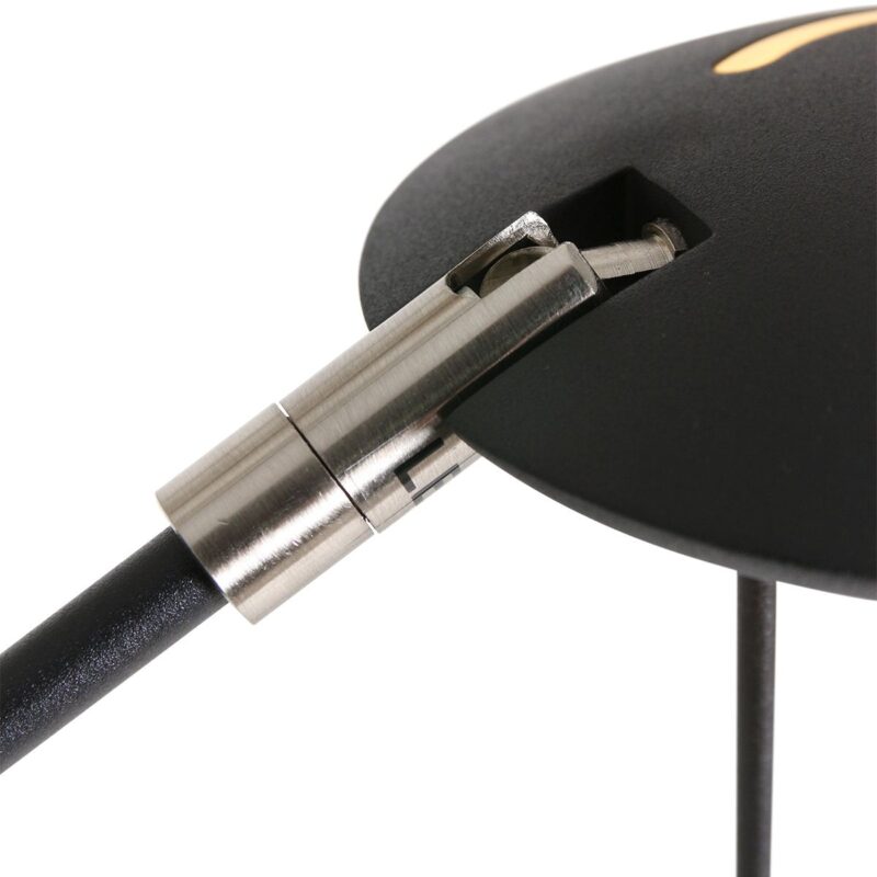 Vloerlamp Zodiac 2108ZW Zwart, met draaibare en knikbare arm - Afbeelding 17