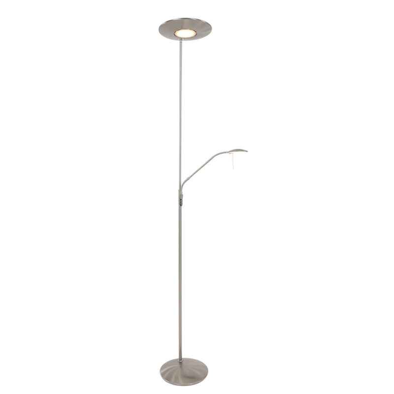 Vloerlamp Zodiac 7972ST Staal Dimbaar. - Afbeelding 2