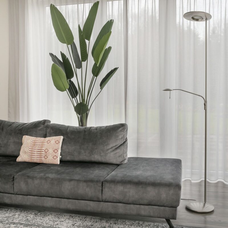 Vloerlamp Zodiac 7972ST Staal Dimbaar. - Afbeelding 18