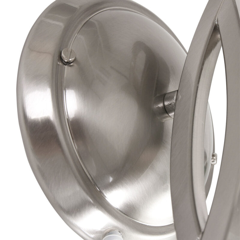 Wandlamp Capri 6840ST Staal met aan/uit schakelaar - Afbeelding 4