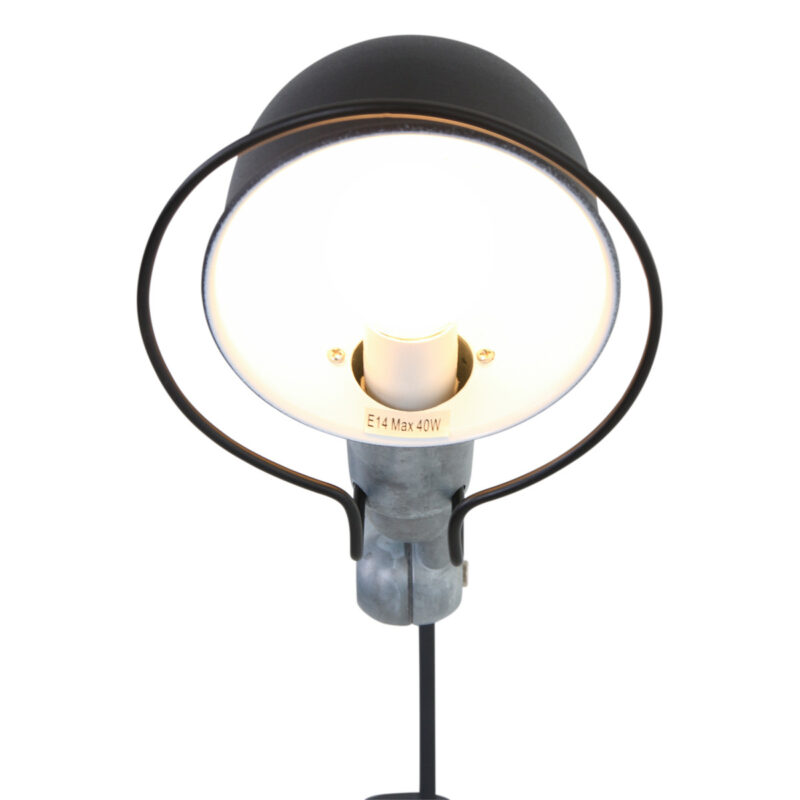 Wandlamp Davin 7656ZW Zwart met kleine fitting E14 - Afbeelding 5