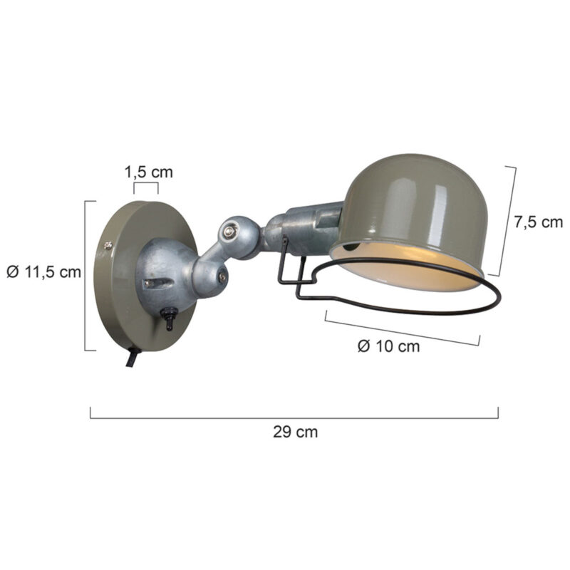 Wandlamp Davin 7657G Groen - Afbeelding 8