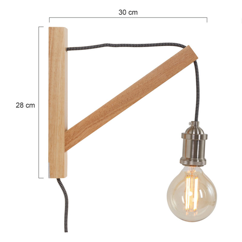 Wandlamp Dion 7787BE met aan/uit schakelaar in snoer - Afbeelding 7
