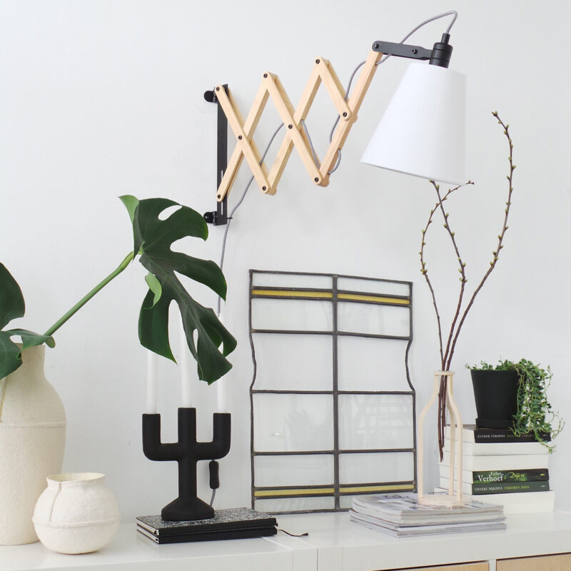 Wandlamp Dion 8852BE met uittrekbare arm E14 fitting - Afbeelding 3