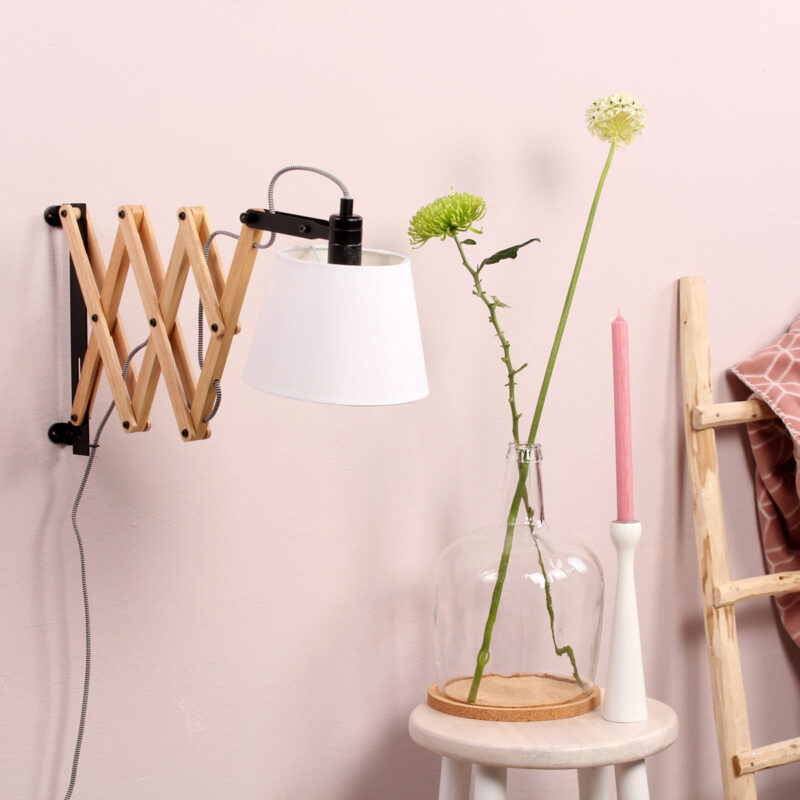 Wandlamp Dion 8852BE met uittrekbare arm E14 fitting - Afbeelding 4