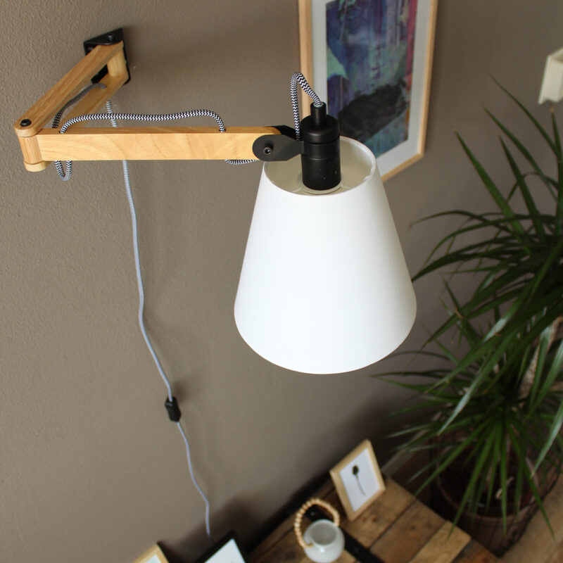 Wandlamp Dion 8853BE met uitklapbare arm E14 fitting - Afbeelding 4