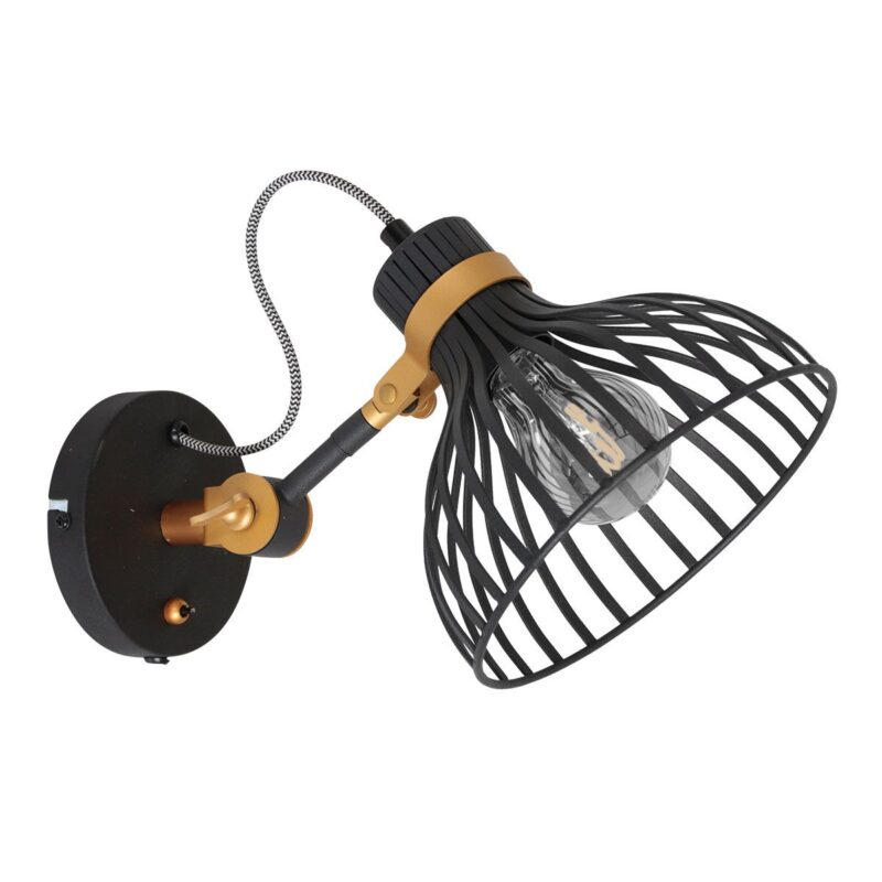 Wandlamp Dunbar 3088ZW – Industriële Verlichting met Stijlvol Design - Afbeelding 2