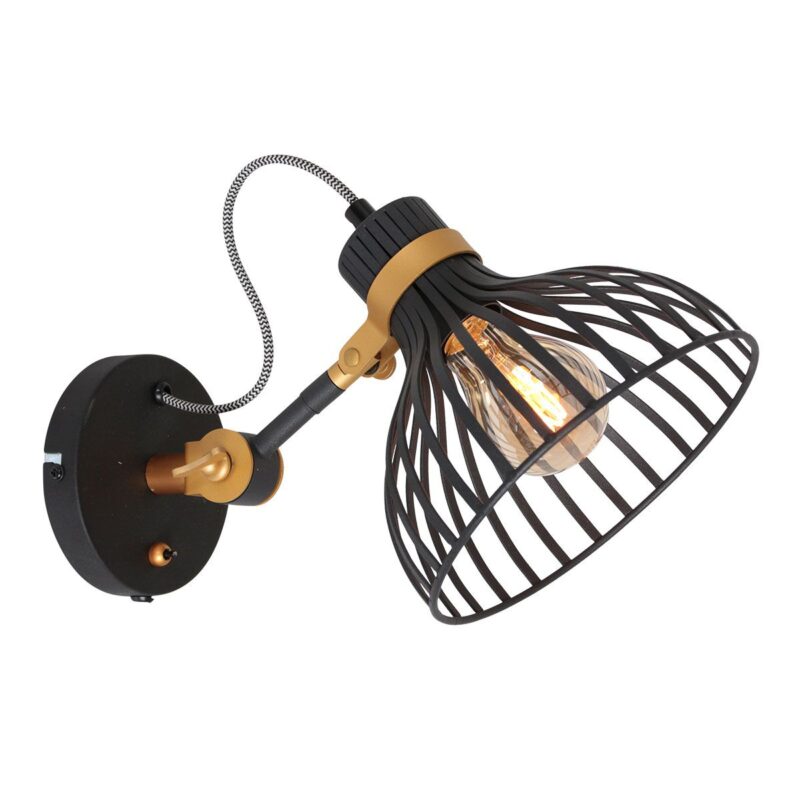 Wandlamp Dunbar 3088ZW – Industriële Verlichting met Stijlvol Design