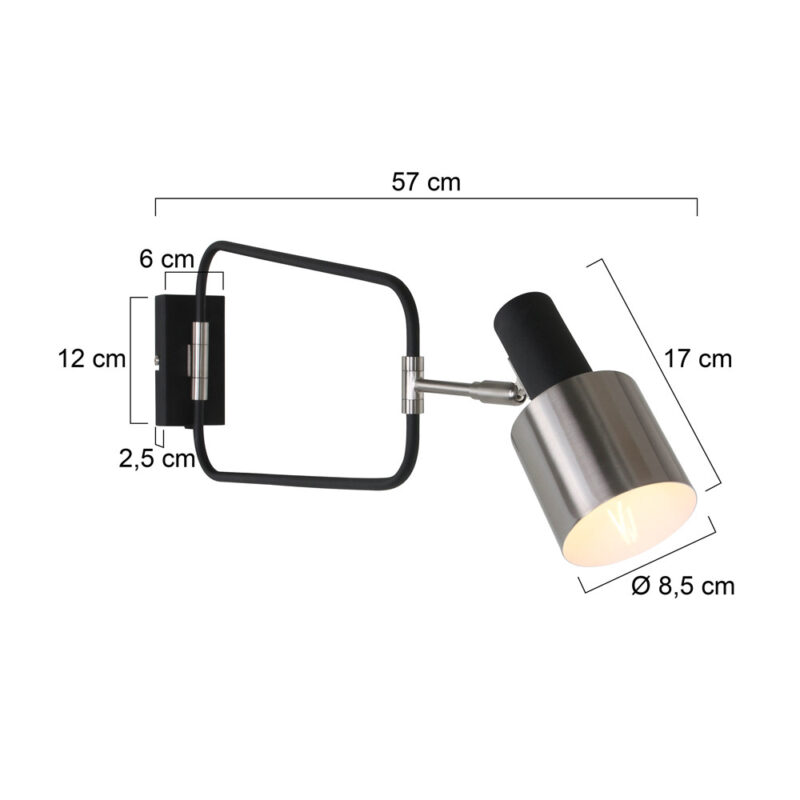 Wandlamp Fjorgard 1699ZW Zwart - Afbeelding 7