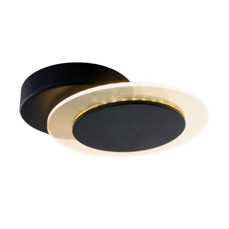 Wandlamp Lido 2564ZW Zwart Ø17cm 700 Lumen draaibaar - Afbeelding 15