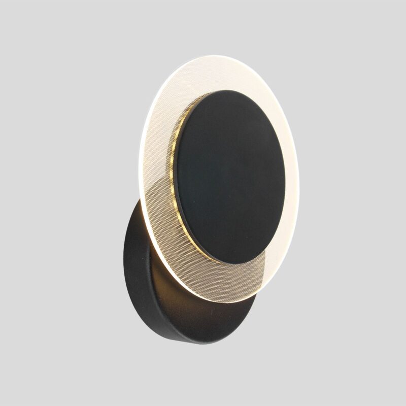 Wandlamp Lido 2564ZW Zwart Ø17cm 700 Lumen draaibaar - Afbeelding 20