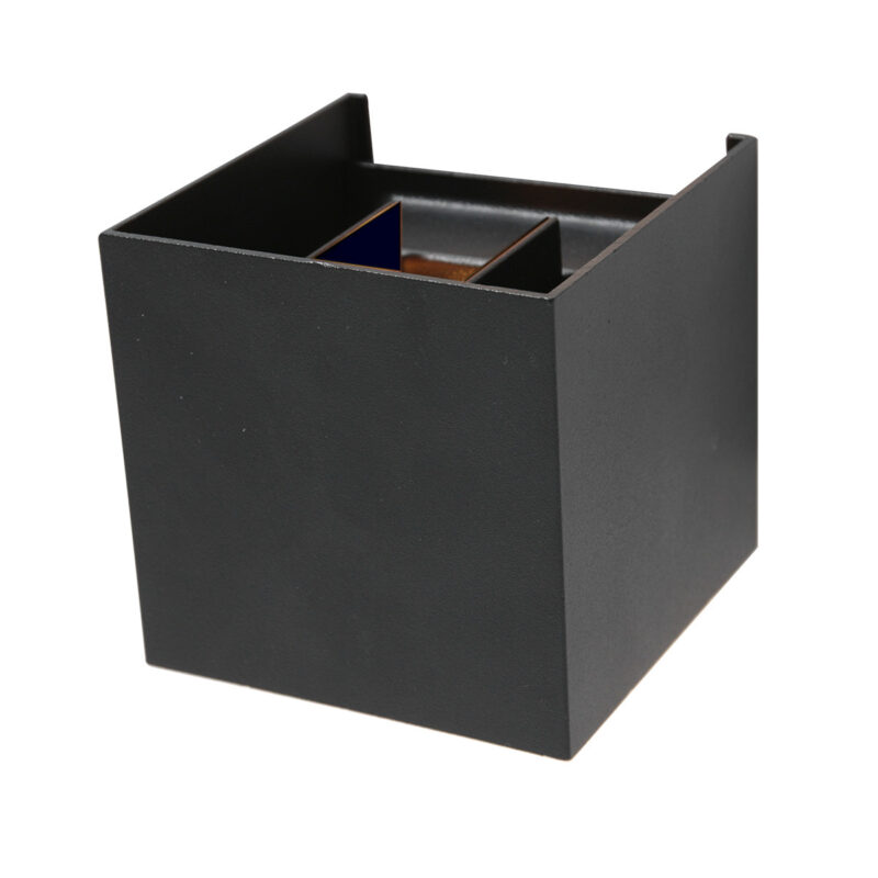 Wandlamp Muro 3098ZW Zwart met verstelbare schotjes - Afbeelding 2