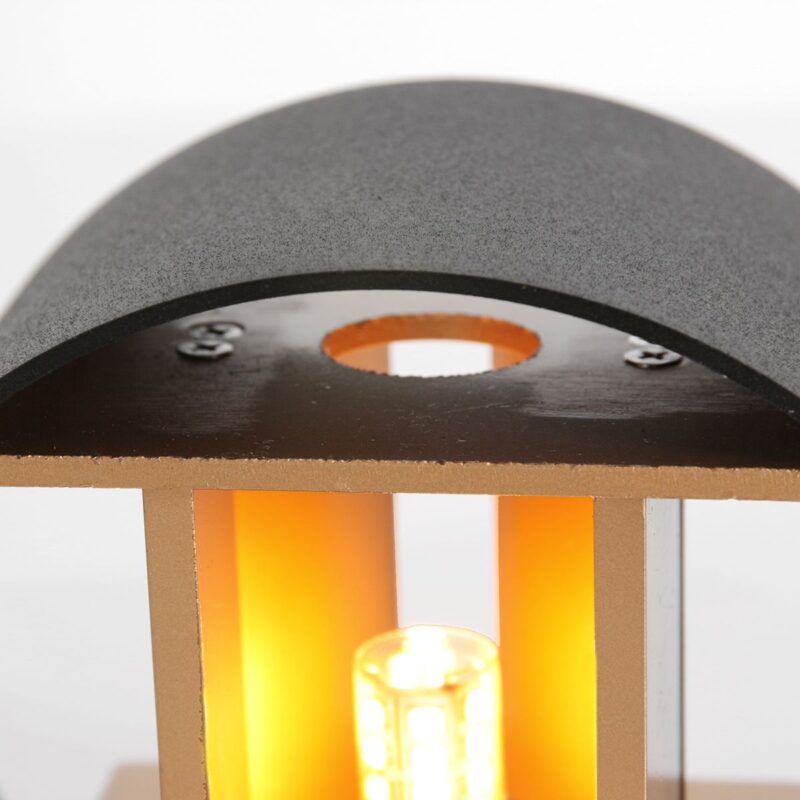 Wandlamp Muro 3364ZW Zwart Goud met G9 fitting - Afbeelding 12