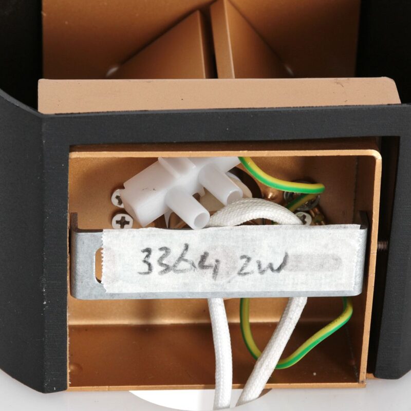 Wandlamp Muro 3364ZW Zwart Goud met G9 fitting - Afbeelding 14