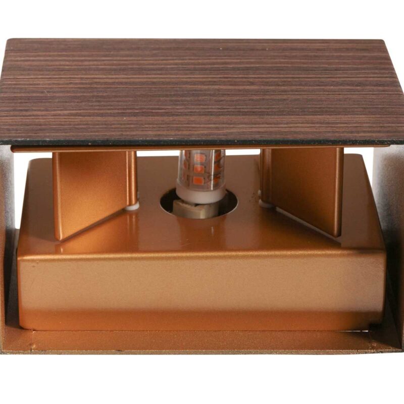 Wandlamp Muro 3365E Houtlook met G9 fitting inclusief lichtbron - Afbeelding 6