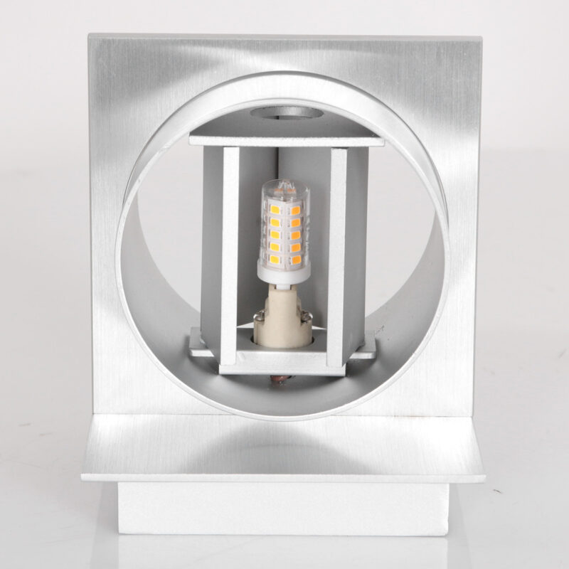 Wandlamp Muro 3366ST Staal G9, met verstelbare schotjes - Afbeelding 11