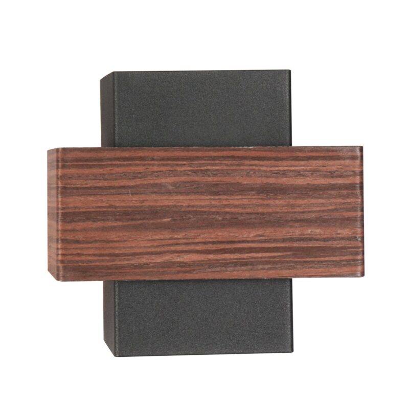 Wandlamp Muro 3367E Houtlook met G9 fitting inclusief lichtbron - Afbeelding 2