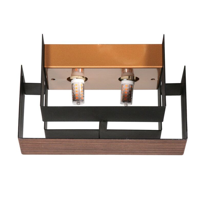 Wandlamp Muro 3368E Houtlook met G9 fitting inclusief lichtbronnen - Afbeelding 10