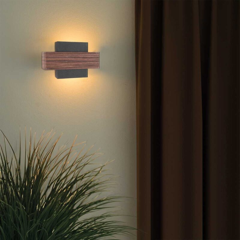 Wandlamp Muro 3368E Houtlook met G9 fitting inclusief lichtbronnen - Afbeelding 3