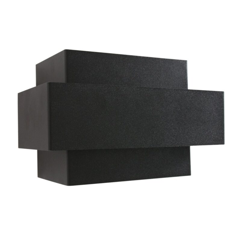 Wandlamp Muro 3368ZW Zwart met goudkleurige binnenkant - Afbeelding 11