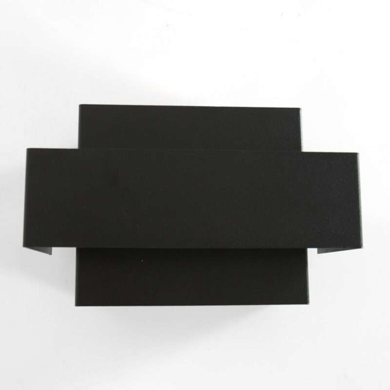 Wandlamp Muro 3368ZW Zwart met goudkleurige binnenkant - Afbeelding 14