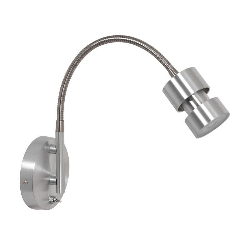 Wandlamp Natasja LED 3094ST Staal inclusief GU10 lichtbron - Afbeelding 2