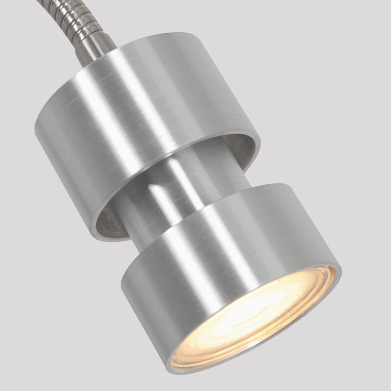 Wandlamp Natasja LED 3094ST Staal inclusief GU10 lichtbron - Afbeelding 4