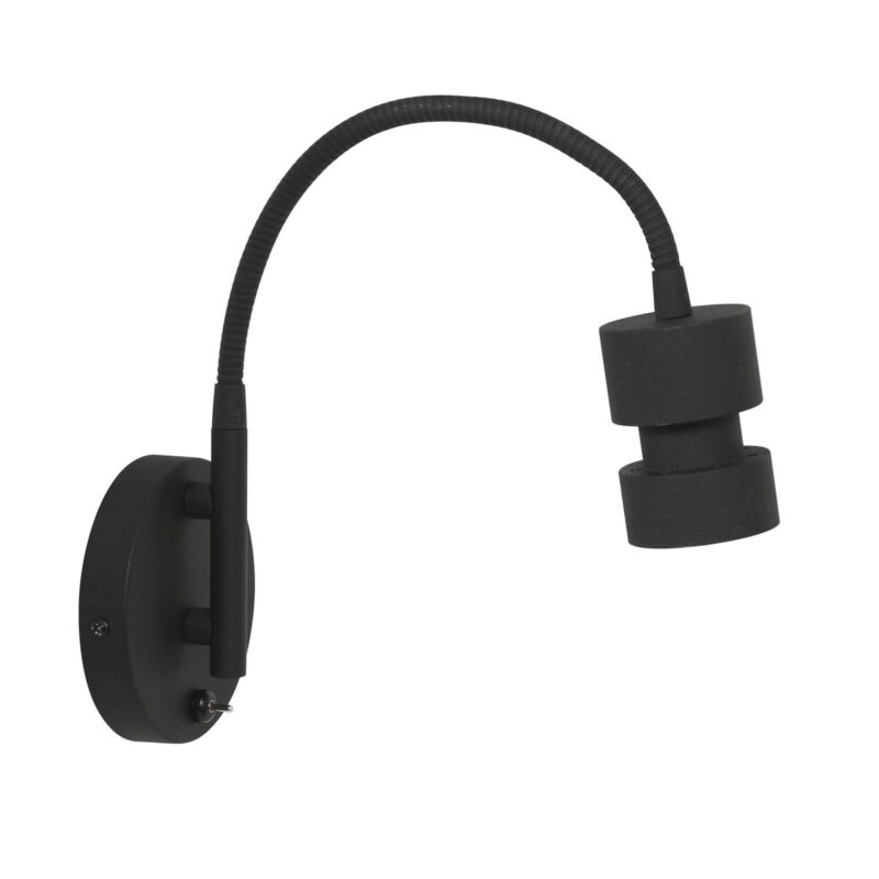 Wandlamp Natasja LED 3094ZW Zwart inclusief GU10 lichtbron - Afbeelding 2