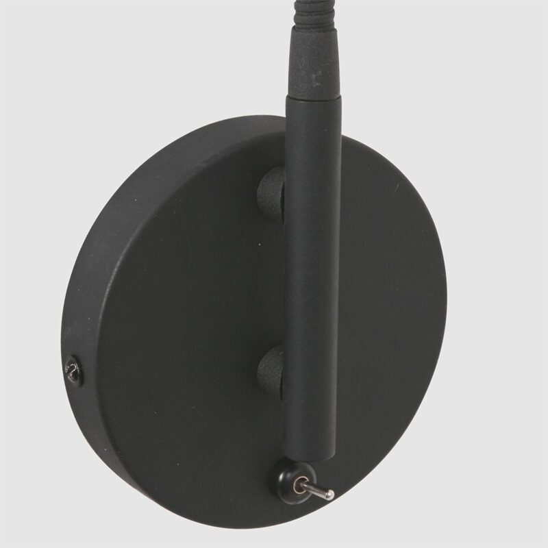 Wandlamp Natasja LED 3094ZW Zwart inclusief GU10 lichtbron - Afbeelding 4
