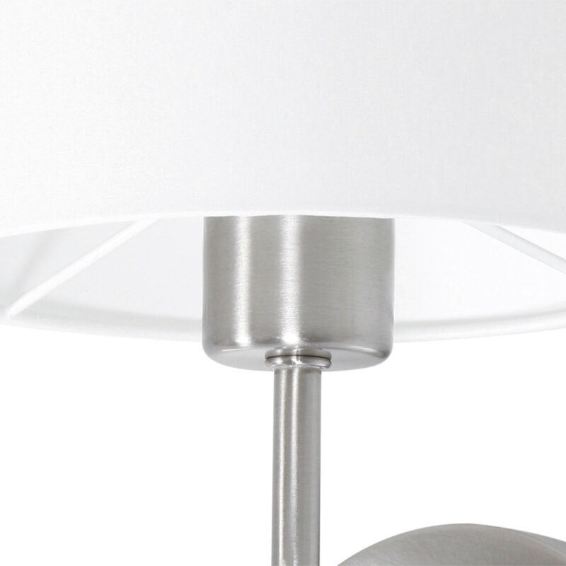 Wandlamp Noor 1562ST Staal met leeslampje - Afbeelding 11
