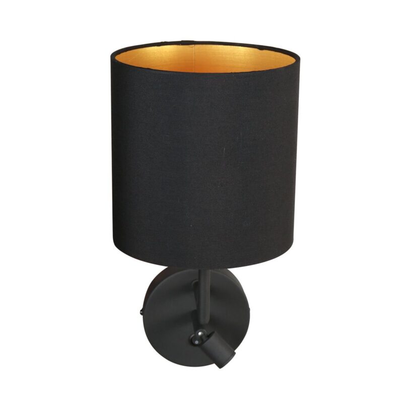 Wandlamp Noor 1562ZW Zwart met leeslampje - Afbeelding 8