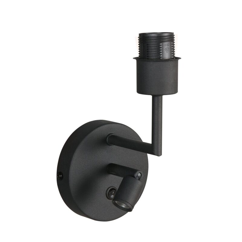 Wandlamp Noor 1562ZW Zwart met leeslampje - Afbeelding 12