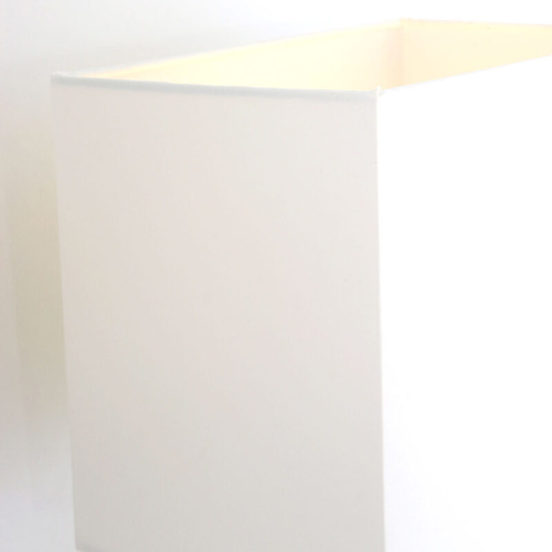 Wandlamp Nouveau 1472ST Staal met wit kapje en leeslampje van 3 Watt - Afbeelding 11